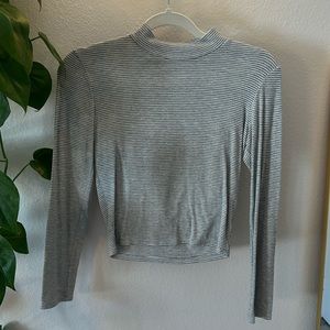 Gray turtleneck